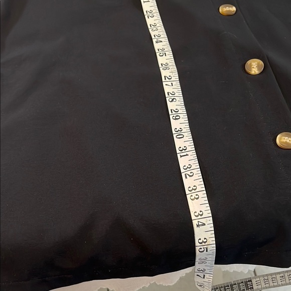 Black Buttoned Relaxed Swim Coverup - Picture 4 of 5